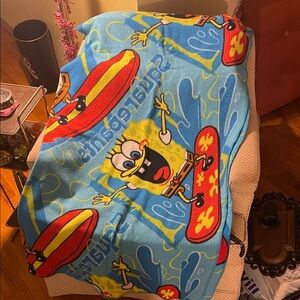SpongeBob SquarePants Surfing Fleece Blanket